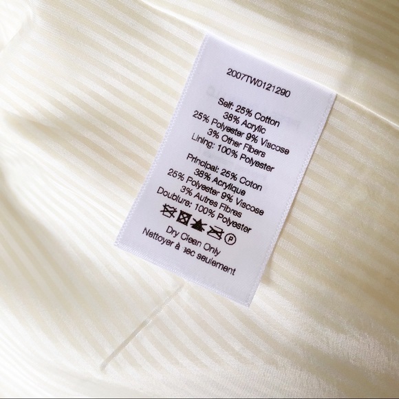 VERONICA BEARD Cutaway Dickey Tweed Jacket 10 Ivory NEW NWOT - Picture 7 of 11